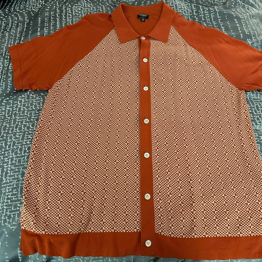 TODD SNYDER MENS ORANGE SWEATER XXL